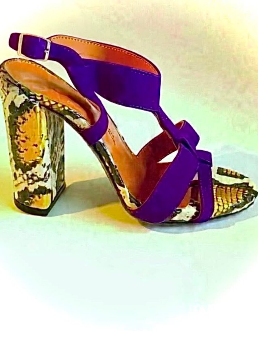 INGA Savits Designer Italy Rare Python Snake Slingback Sandals 6 MSRP $1790 NWOB